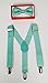 Teal Suspender and Bow Tie for Toddler Baby Boys Girls Child Under Age of 6 by Four-seasonstore