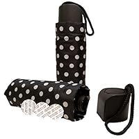 BoozeBrella by Smuggle Mug. Disguised 9 Ounce Umbrella Flask(Black w/ White Dot)