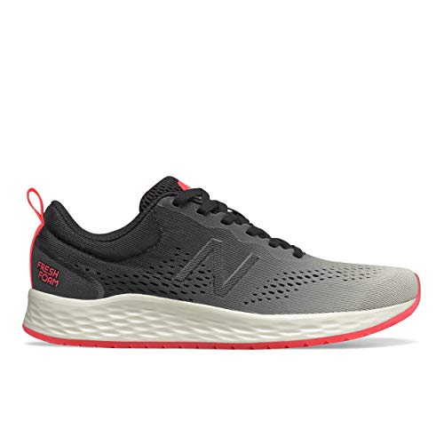 New Balance Women's Fresh Foam Arishi V3 Running Shoe, Black/Grey/Coral