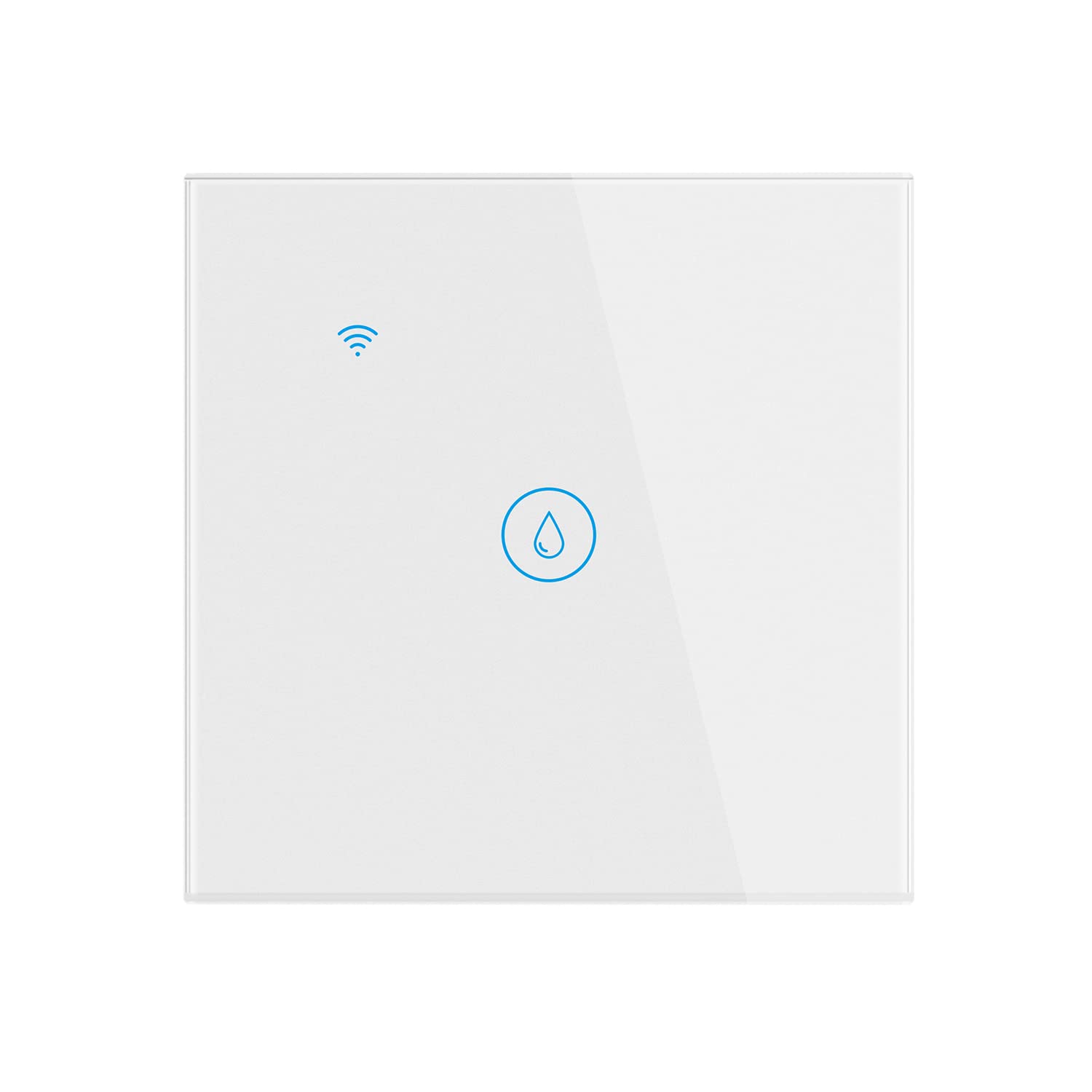 Lancoon Water Heater Switch Wireless APP Voice Sensitive Touch Screen Control Fire Prevention & Glass Panel Damp Proof Material Suitable for Home Hotel(20A 4000W White)