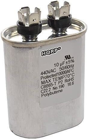 HQRP 10uf 370-440V Capacitor Works with AC Electric Motor Run Start HVAC Blower Compressor Trane Furnace 10MFD 27L669 97F9002 Jandy Carrier Payne UL Listed: Industrial & Scientific