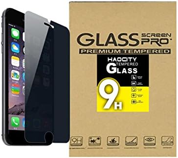 HAOCITY Anti-Spy Privacy Screen Protector Shield,[Tempered Glass] Ballistics 0.3mm 9H Hardness with Anti-Scratch,Anti-Fingerprint, Bubble Free For iPhone 6S Plus/6 Plus 5.5 Inch-[Lifetime Warranty]