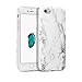 GMYLE iPhone 7 Case, White Marble Slim Flexible Soft Rubber Silicone TPU Protective Cover Case for Apple iPhone 7 & 8 4.7 inch