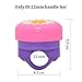 U-LIAN Kids Bike Bell Girl Bicycle Bell Pink Purple Flower with 2 Shinny Scooter Streamer Tassels