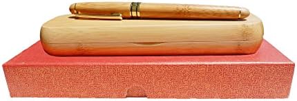Fourthdec Fountain Pen with Ink Refill Converter(Includes Gift Case) 100% Handcrafted Bamboo Vintage Collection -Medium Nib