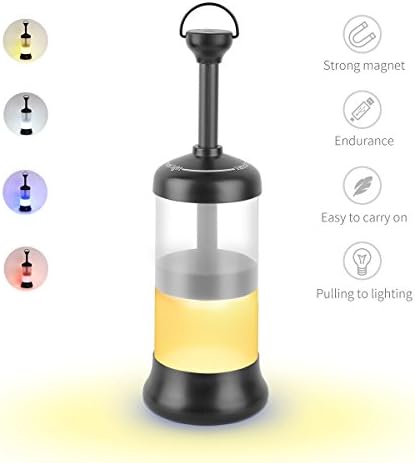 Timack LED Camping Lanterns, 4-in-1 Multifunctional Night Light with Strong Magnet, Portable Light Camping Lantern Emergency Lighting for Home Garden Outdoor&amp;Indoor