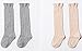 Unisex Baby Socks QandSweet 4 Pairs Knee-High Stockings for Toddler Boy Girls (1-3T)
