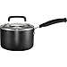 T-fal C11924 Signature Nonstick Expert Easy Clean Interior Dishwasher Safe PFOA Free Oven Safe 3-Quart Sauce Pan with Glass Lid Cookware, Black primary