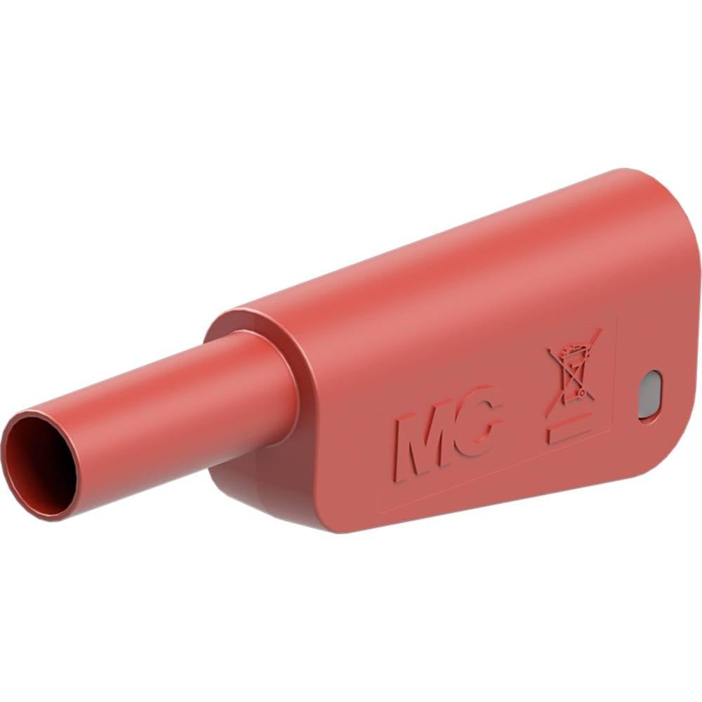 Stäubli SLQ-4A-46 Safety Slat Plug Pin Diameter: 4 mm Red Pack of 1