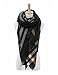 sy soul young Women's Oversized Striped Blanket Scarf - Ladies Stylish Warm Travel Pashmina Shawl Wrap Cape