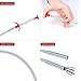Drain Snake, Justdolife 6 Pcs Hair Drain Clog Remover Sink Cleaning Tool (3 Stainless Steel + 3 Plastic)