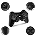 Controllers for PS3 Playstation 3 Dual Shock, Wireless Bluetooth Remote Joystick Gamepad for Six-axis with Charging Cable (Pack of 2, ClearBlue and ClearRed)thumb 1