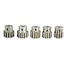 RCRunning 5Pcs 32DP 5mm 13T 14T 15T 16T 17T Motor Pinion Gear Combo Set for 1/10 RC Car Brushed Brushless Motor