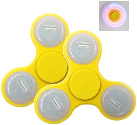 ELEFAN Colorfull LED Hand Spinner Fidget Toy Focus Toy Funny EDC Great Gift For Kid(Pack of 2)