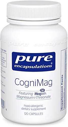 Pure Encapsulations - CogniMag - Hypoallergenic Supplement with Magtein Magnesium-L-Threonate - 120 Capsules