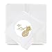 Andaz Press Round 2-inch Circle Label Stickers, Faux Gold Glitter Pineapple, Thank You, 40-Pack, Party Favor Envelope Stationary Seals Colored Tropical Wedding Baby Shower Birthday Decorations