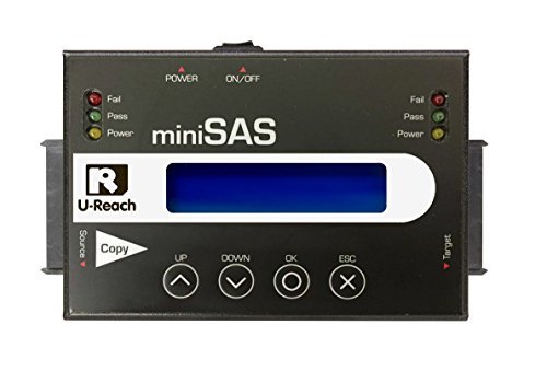 U-Reach 1 to 1 miniSAS Series SATA/IDE/SAS HDD/SSD Duplicator and Sanitizer (SAS-MS118)