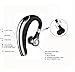 Bluetooth Headset, Zogo Hands Free Wireless Bluetooth Earpiece with Noise Reduction with Mic for Cell Phone (Black)
