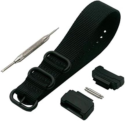 Adapters(16mm) and 1 Piece HD Conversion RAF NATO Nylon Watch Band Strap Kit for Casio GShock MIL-Shock 5600 GWM5610 DW6600 GW6900 2310 G100