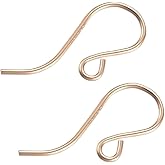 BENECREAT 3 Pairs 14K Gold Filled Earring Hooks - 20x11mm Ball End Ear Wires for DIY Jewelry Making