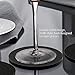 Silicone Drink Coasters Set of 6 , IPHOX 3.94 inches Flexible Heat Resistant Coaster for Drinks with Deep Grooved and Non-Slip Bottom, Protect Furniture from Dirty and Scratched (Black)