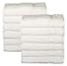 HomeLabels Cotton Salon Towels - Gym Towel Hand Towel - (12-Pack, White) - 16x26 inches - Ringspun Cotton, Maximum Softness and Absorbency, Easy Care