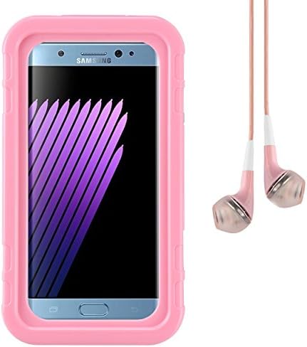 Hard Shell Universal Waterproof Case (Pink) for LG G6 / G6+ / V30 / V30+ / Q6+ / Q8 / K10 K20 V / Harmony 5.2" 5.3" 5.7" 6" + Vangoddy Earphone
