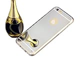 Ebestsale(TM) Premium Electroplate Mirror Anti-scratch TPU Soft Gel Fitted Skin Case Back Cover for apple iphone 6 4.7 inch 4.7", Silver