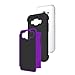 Galaxy J1 Case, Samsung J100 Case, ZeopoCase Hybrid Armor Hrad and Soft Dual Layer Defender Protective Case Cover for Samsung Galaxy J1 (2015) / J100 (Purple)