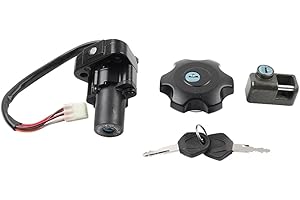 Cninba13 Gas Cap Cover Switch Seat Lock Key Set for Suzuki DR650SE DR650S 96-2024 5 Pcs