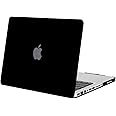 MOSISO Compatible with MacBook Pro 13 inch Case (Model: A1278, with CD-ROM) Old Version Release Early 2012/2011/2010/2009/2008, Protective Plastic Hard Shell Case Cover, Black