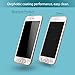 Klearlook Privacy Screen Protector Compatible with iPhone 6 Plus / 6s Plus Front Anti Spy Filter 3D Full Coverage Tempered Glass Protector and Back Matte PET Protector (White Frame)