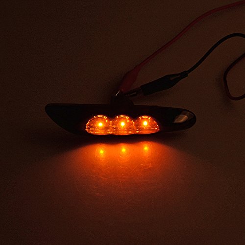 image for Anzio 2pcs Amber LED Turn Signals Side Marker Light for BMW X3 E83 E82