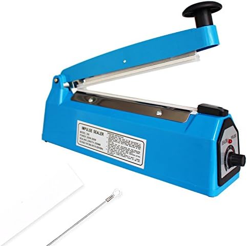 HeiGuno 8" / 200mm 110V Impulse Manual Hand Sealer Heat Sealing Machine Spare Teflon &amp; Sealing Elements