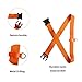 JAPARA Kids Car Seat Travel Belt Luggage Strap to Convert CarSeat and Carry-on Luggage Suitcase into an Airport Car Seat Stroller & Carrier(Orange)