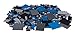 Premium Black, Blue, Gray, and Dark Gray Space Themed Building Brick and Platform Set - 1,000 Piece, 9 shapes - Compatible with All Major Brands