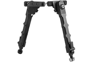 Tactical Outdoor Aluminum Bipod 7.5-9 Inches, Used for Hunting and Shooting and Other Outdoor Activities.