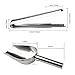 LINPOZONE Ice Scoop and Ice Tongs (3 Pack), Stainless Steel Serving Tongs and Food Scoop for Ice Bucket, Bar, Kitchen, Tea Party and Wedding