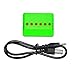 Digital-kingdom 3.7V 600mAh 25C Lipo Battery 6Pcs And 1pcs X6 Charger for JJRC H31 H37 H6D Hubsan X4 FPV H107C H107D H107L H107P H108 JXD392 JXD388 JXD385 UDI U816A RC Quadcopter