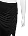 Doublju Women Stylish Comfortable Shirring Maxi Skirts with Side Slit