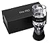coosolvo Vino PRO Wine Aerator - 100% Hand Blown Lead-Free Crystal Acrylic - Wine Decanter and Pourer Set with Stand - Velvet Carrying Case - Multi Stage Patented Design Technology - Black