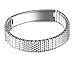 JF.JEWELRY Medical Alert ID Bracelet for Men and Women Stainless Steel Stretch Pull Cuff Bangle