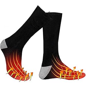 Verwarmde Sokken Voor Dames Heren Met Oplaadbare Elektrische Verwarming Katoenen Sokken Winter Thermische Voetwarmer…