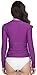 ilishop Women's UV Sun Protection Long Sleeve Rash Guard Wetsuit Swimsuit Top Purple L-US8