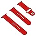 Apple Watch Band, JETech Soft Silicone Replacement Sport Band for Apple Watch All 42mm Models (Red)