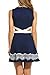 Zeagoo Women's Round Neck Sleeveless A-line Stretch Mini Sexy Casual Party Dress