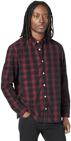 Amazon.com: Theory Men's Irving Soft Plaid Shirt, Hunter Green