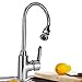 360 Rotatable Hot and Cold Water Kitchen Sink Faucet Mixer Sink Faucet Single Handle Bar Tap with Flexible Neck