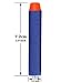 ZTOZZ Nerf Compatible Bullets Darts Hard and Soft Tip for Elite N Strike Refill Series 200 or 300 or 400 or 600 Pack for Kid Toy Gun Fire Blaster (Blue Hard Tip, 300pcs)