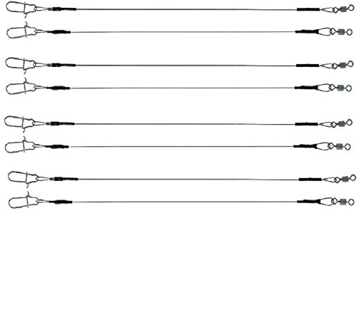 JENZI Titan VORFACH Set: 8 Stück Titanvorfächer von Jenzi 30cm, 7kg+ gratis Petri Heil! Aufkleber